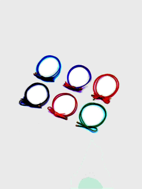 

XIMI VOGUE Unisex Multicoloured Set of 6 Ponytail Holders, Multi