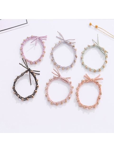 

XIMI VOGUE Unisex Multicoloured Embellished Ponytail Holders, Multi