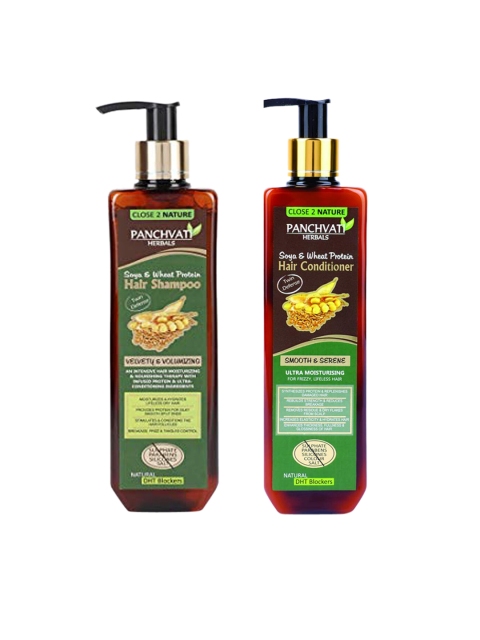 

PANCHVATI HERBALS Set Of 2 Green Soya and Protein Shampoo & Conditoiner Combo