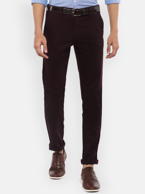 

Louis Philippe Sport Men Maroon Regular Fit Trousers