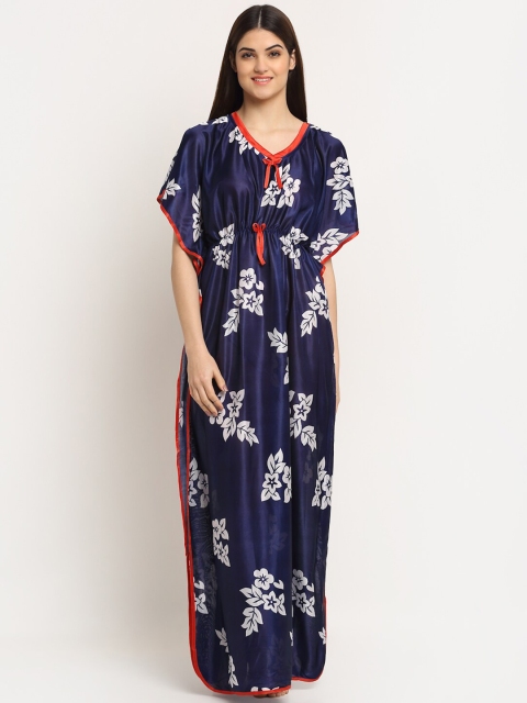 

Sidwa Blue Printed Maxi Nightdress