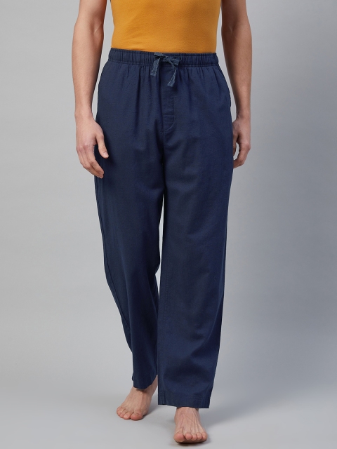 

Marks & Spencer Men Navy Blue Solid Lounge Pants