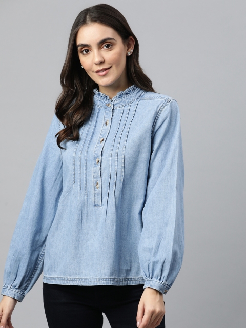 

Marks & Spencer Women Blue Top
