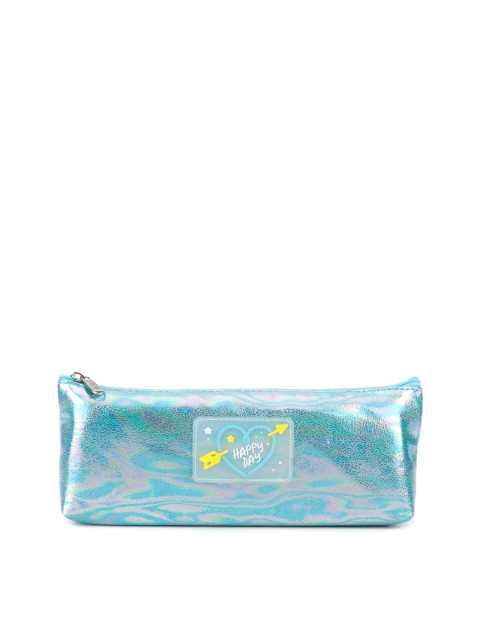 

QIPS Kids Sea Green & Silver Toned Pencil Bag