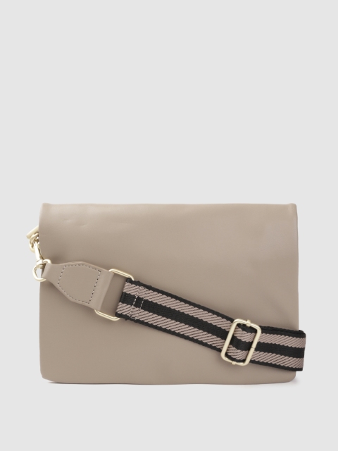 

Marks & Spencer Women Taupe PU Swagger Sling Bag