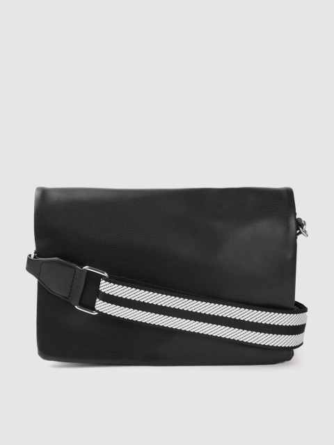 

Marks & Spencer Women Black PU Swagger Sling Bag