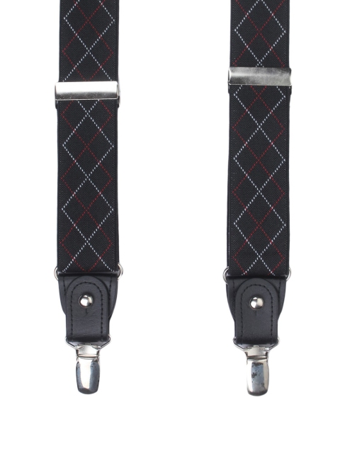 

Alvaro Castagnino Men Black Patterned Suspenders