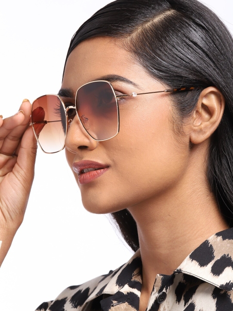 

Pipa Bella Women Brown Lens Tinted Square Sunglasses with UV Protected Lens