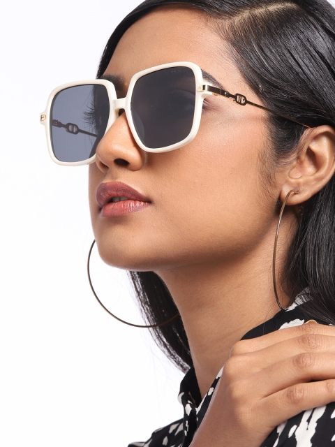 

Pipa Bella Women Grey Lens Square Sunglasses with Polarised and UV Protected Lens
