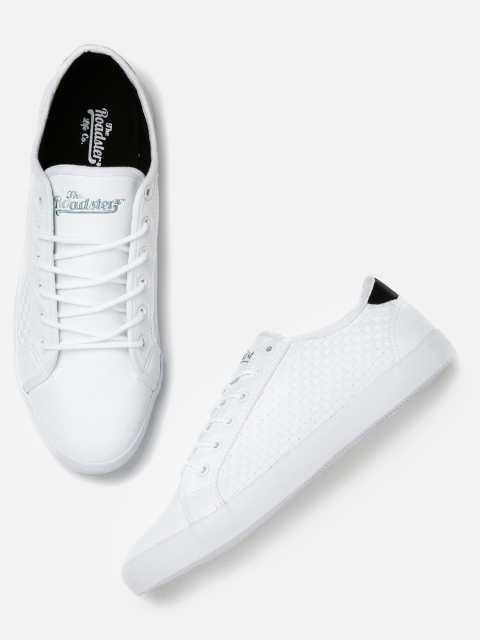 

Roadster Men White Textured Sneakers