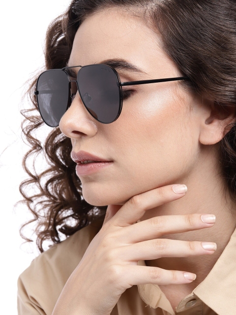 

Pipa Bella Women Black Lens Aviator Sunglasses with UV Protected Lens