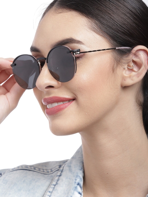 

Pipa Bella Women Black Lens Round Sunglasses with Polarised and UV Protected Lens