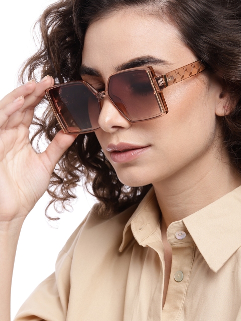 

Pipa Bella Women Brown Lens Square Sunglasses with UV Protected Lens