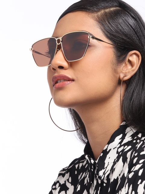 

Pipa Bella Women Brown Lens Square Sunglasses with UV Protected Lens