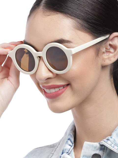 

Pipa Bella Women Brown Lens Round Sunglasses with UV Protected Lens