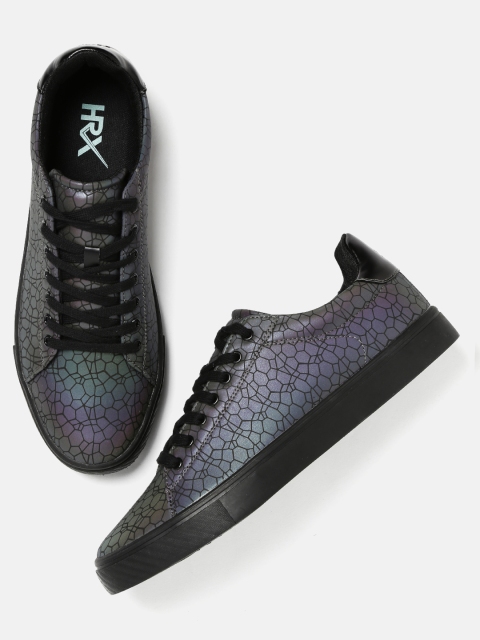 

HRX by Hrithik Roshan Men Grey TwiLightweight Printed Sneakers