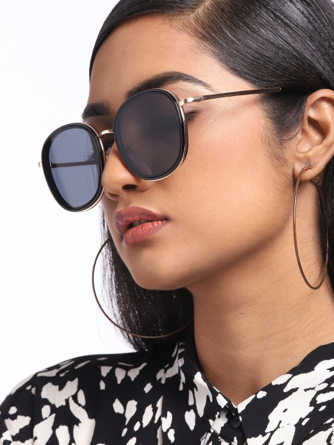 

Pipa Bella Women Classic Black Sleek Round Frame Sunglasses O-DC21SG00116476