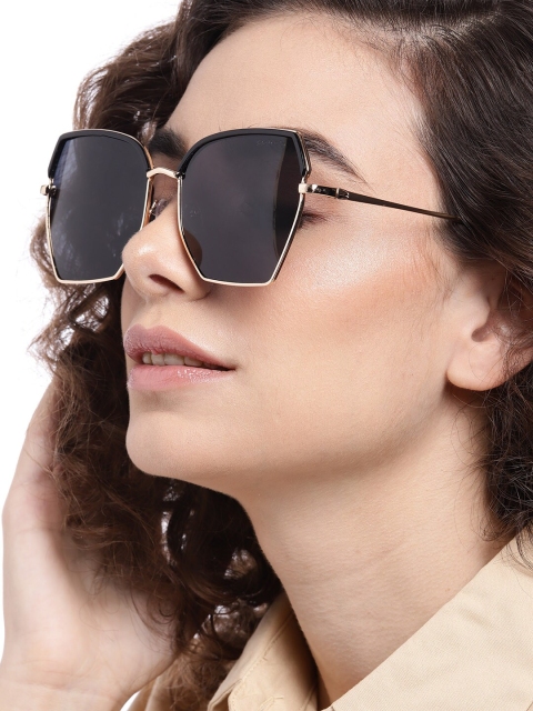 

Pipa Bella Women Grey Lens Oversized Sunglasses with UV Protected Lens