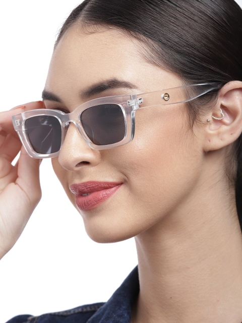 

Pipa Bella Women Edgy Rectangle Sunglasses O-DC21SG00116487, Transparent