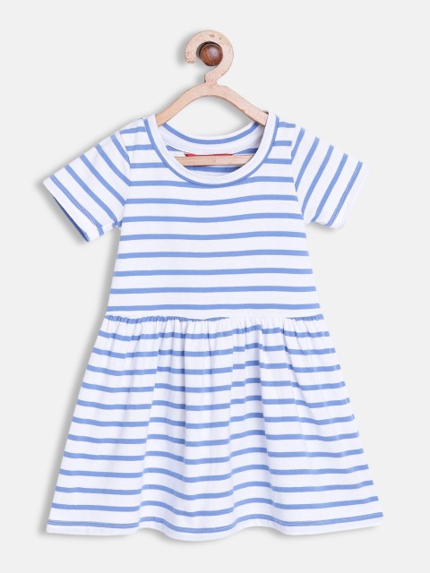 

Rute Blue & White Striped Cotton Dress