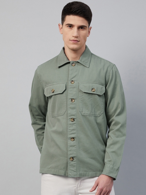 

Marks & Spencer Men Green Casual Shirt