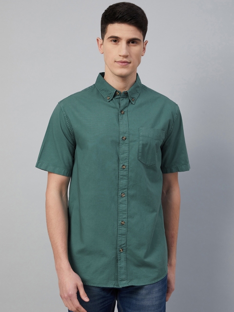 

Marks & Spencer Men Green Casual Shirt