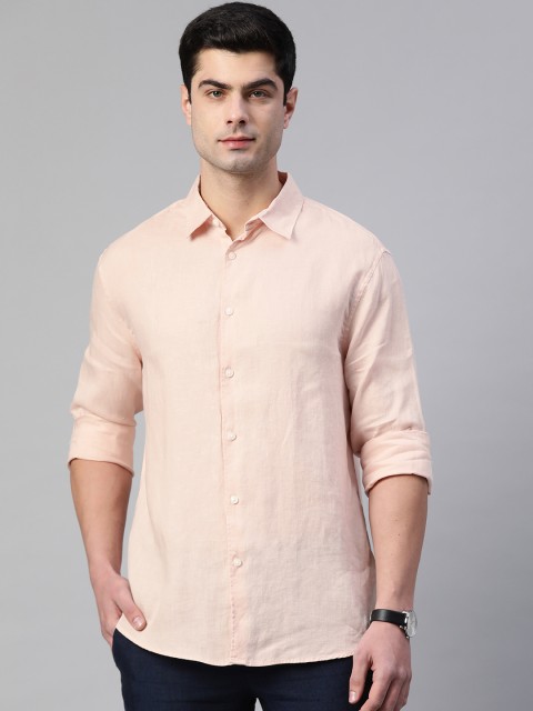 

Marks & Spencer Men Pink Regular Fit Casual Shirt