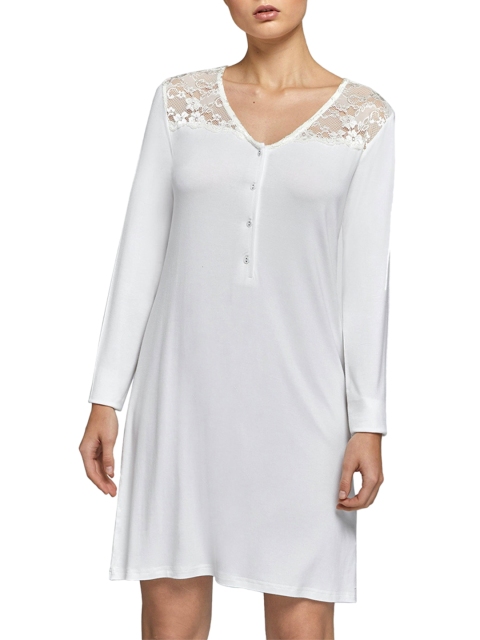 

YAMAMAY Woman White Night Wear Shirt