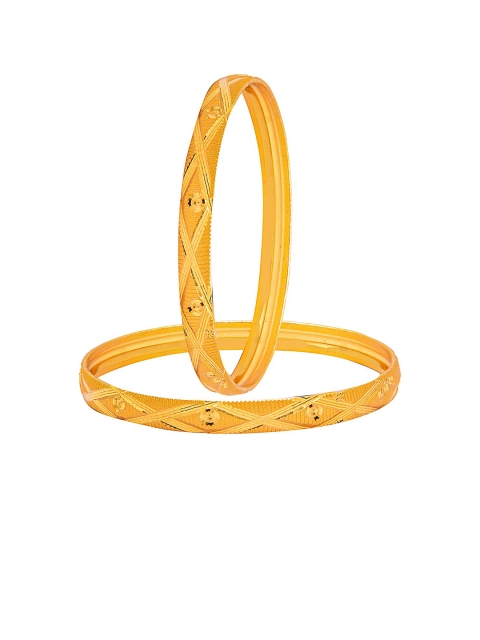 

Shining Jewel - By Shivansh Set Of 4 Gold-Plated Bangles