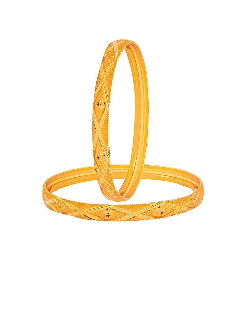 

Shining Jewel - By Shivansh Set Of 4 Gold-Plated Bangles