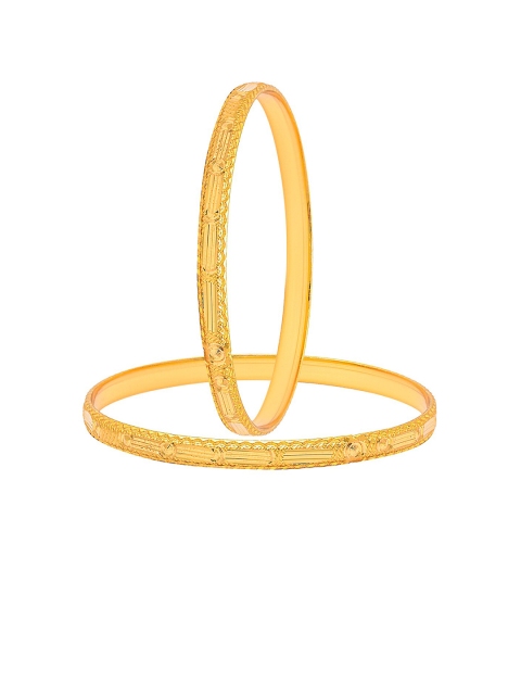 

Shining Jewel - By Shivansh Set Of 4 Gold-Plated Bangles