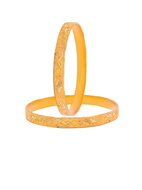 

Shining Jewel - By Shivansh Set of 4 Gold-Plated Bangles