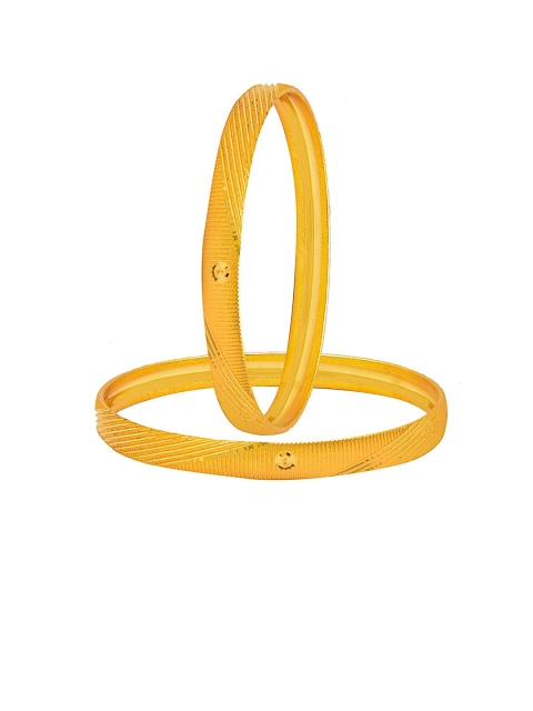 

Shining Jewel - By Shivansh Set Of 4 Gold-Plated Bangles