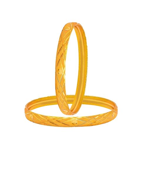 

Shining Jewel - By Shivansh Set of 4 Gold-Plated Traditional Designer Bangles