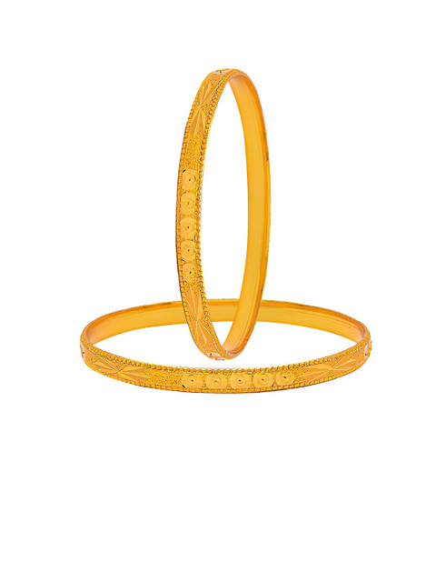 

Shining Jewel - By Shivansh Set Of 4 Gold-Plated Bangles