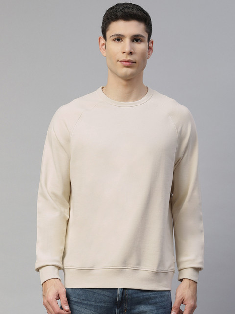 

Marks & Spencer Men Beige Pure Cotton Sweatshirt