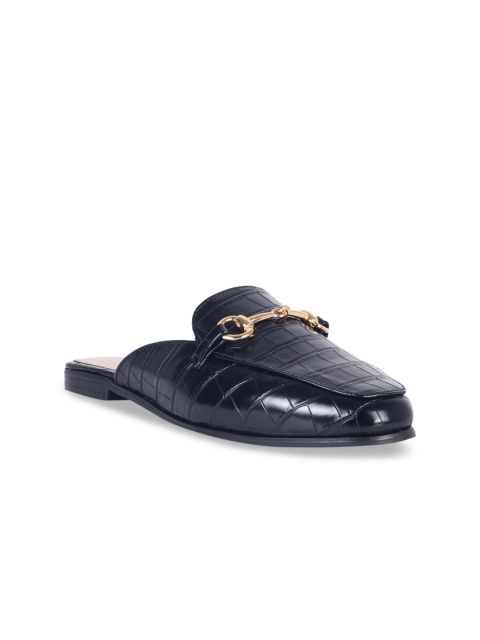 

London Rag Women Black Printed Mules Flats
