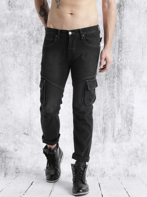 

Roadster Men Black Slim Fit Mid-Rise Jeans