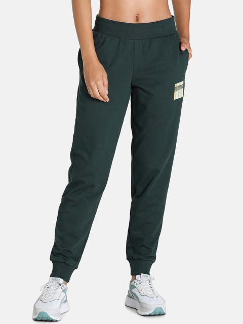 

Puma Women Green Graphic Joggers