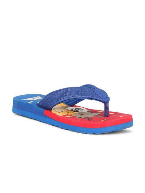 

Bubblegummers Boys Blue & Red Printed Room Slippers