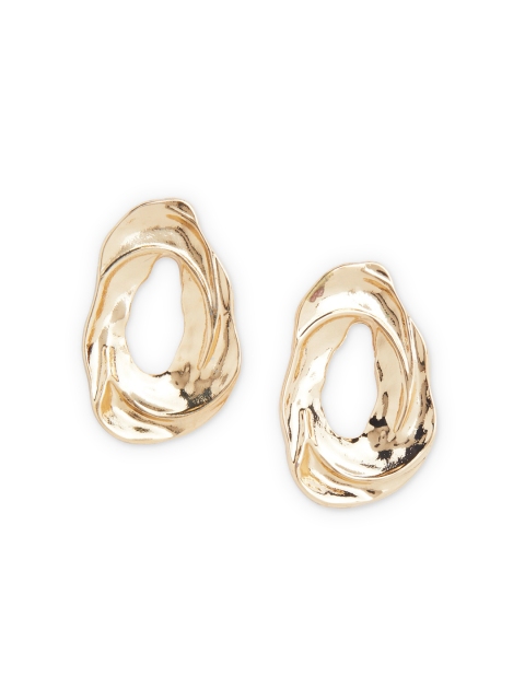 

20Dresses Gold-Toned Contemporary Studs Earrings