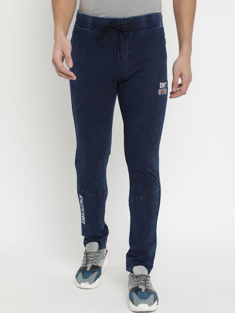 

V2 Value & Variety Men Navy Blue Solid Cotton Track Pant