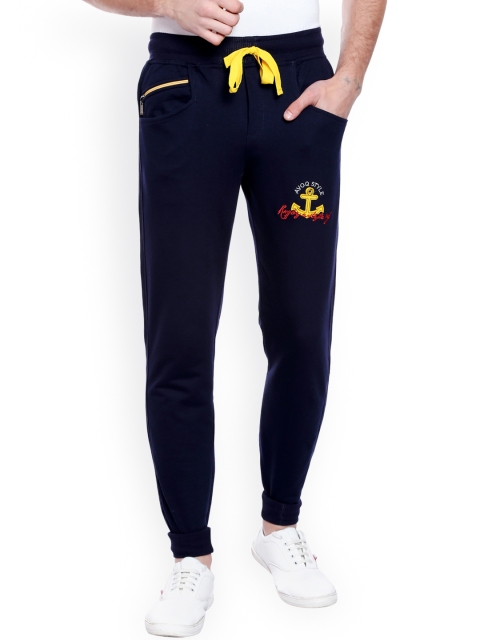 

AVOQ Men Navy Blue Smart Fit Track Pants