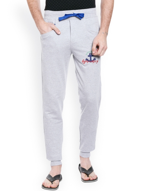 

AVOQ Men Grey Melange Lounge Pants OP41