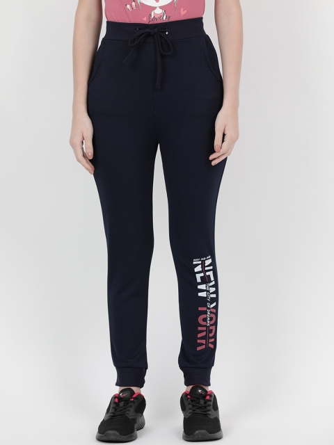 

V2 Value & Variety Women Navy Blue Typography Printed Joggers