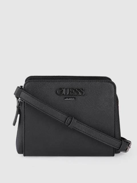 

GUESS Black Solid Sling Bag