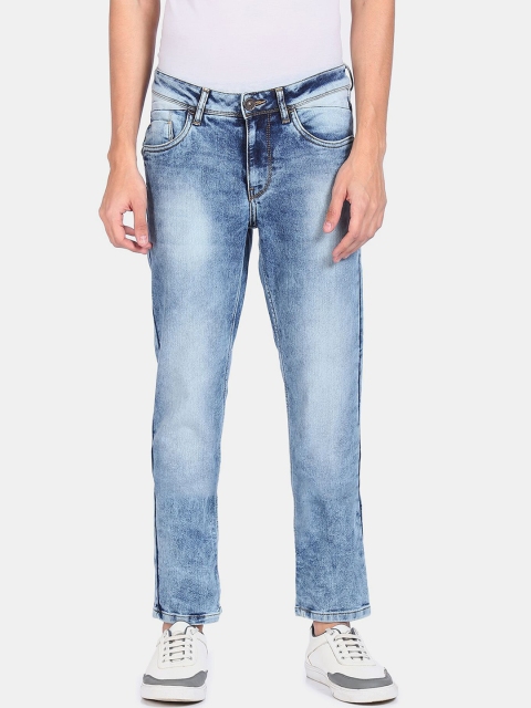 

Colt Men Blue Cropped Heavy Fade Jeans