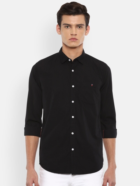 

Louis Philippe Jeans Men Black Slim Fit Casual Shirt