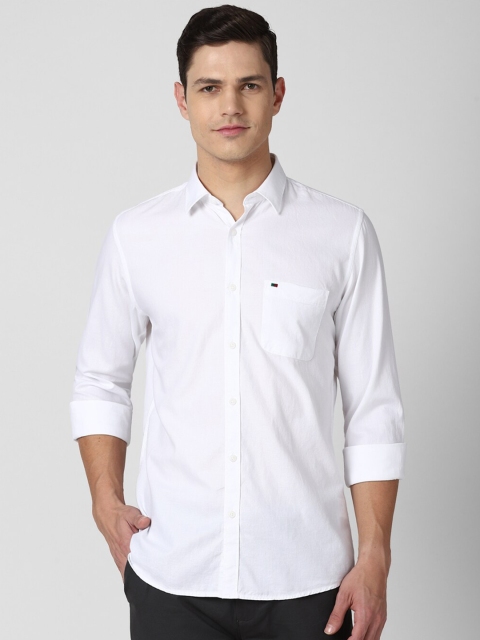 

Peter England Casuals Men White Slim Fit Pure Cotton Casual Shirt