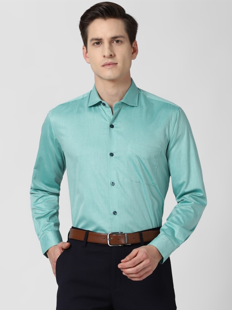 

Peter England Elite Men Green Regular Fit Formal Shirt